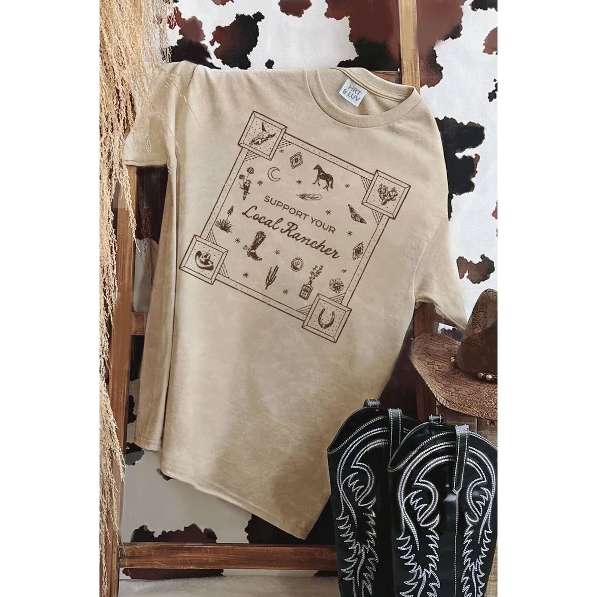 SUPPORT YOUR LOCAL RANCHER MINERAL GRAPHIC TEE