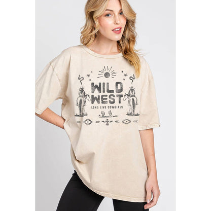 WILD WEST OVERSIZED GRAPHIC TEE