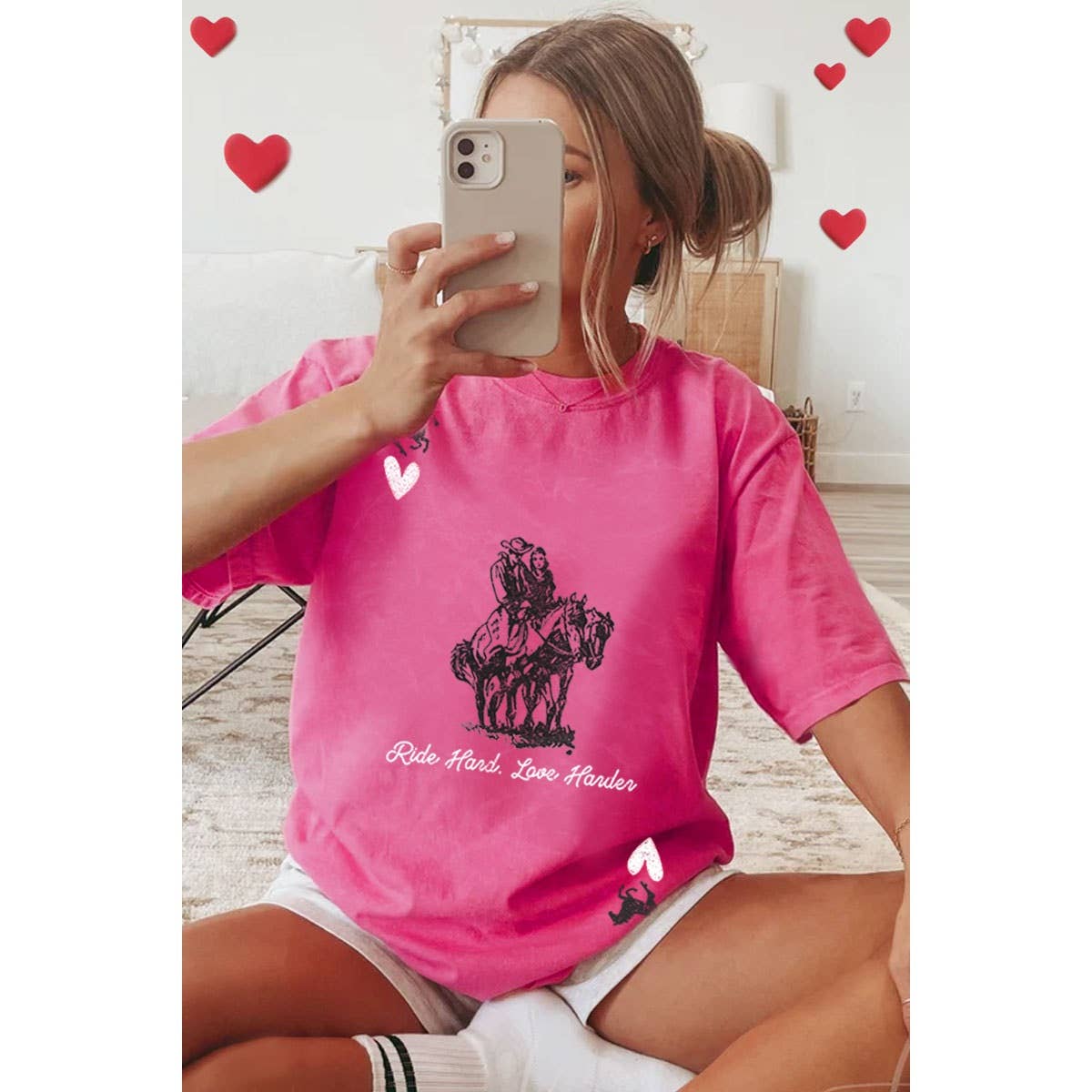 RIDE HAND LOVE HANDER OVERSIZED MINERAL GRAPHIC TEE