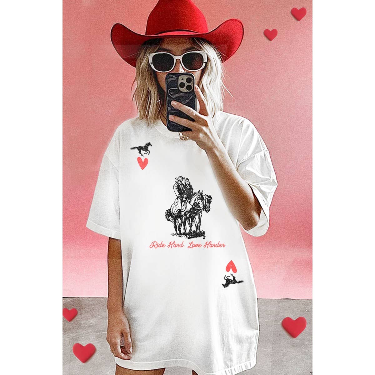 RIDE HAND LOVE HANDER OVERSIZED MINERAL GRAPHIC TEE