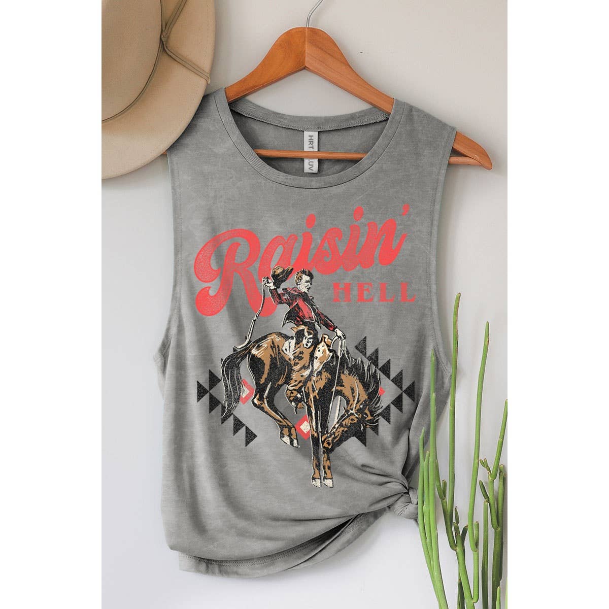 RAISIN HELL MINERAL GRAPHIC TANK TOP