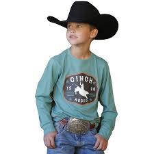 Cinch Boys Green Long Sleeve