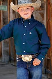 Cinch Boys Teal Button Up