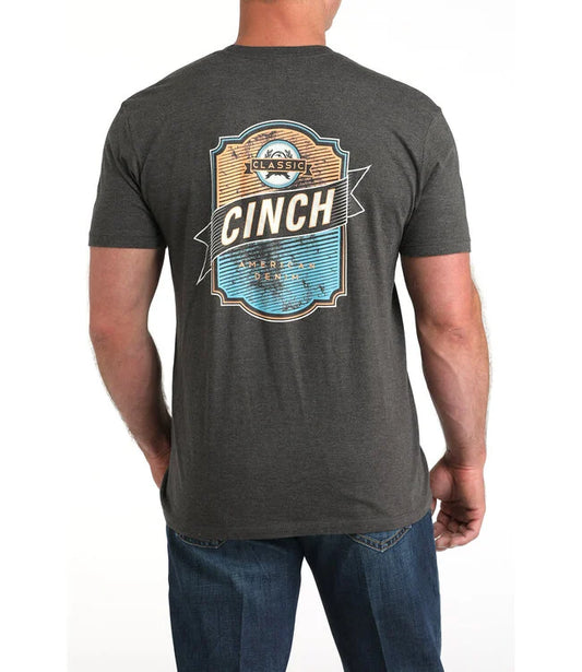 Cinch Mens s/s charcoal